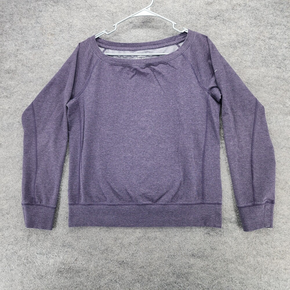 Nike Shirt Womens Small Dri Fit Long Sleeve Purple